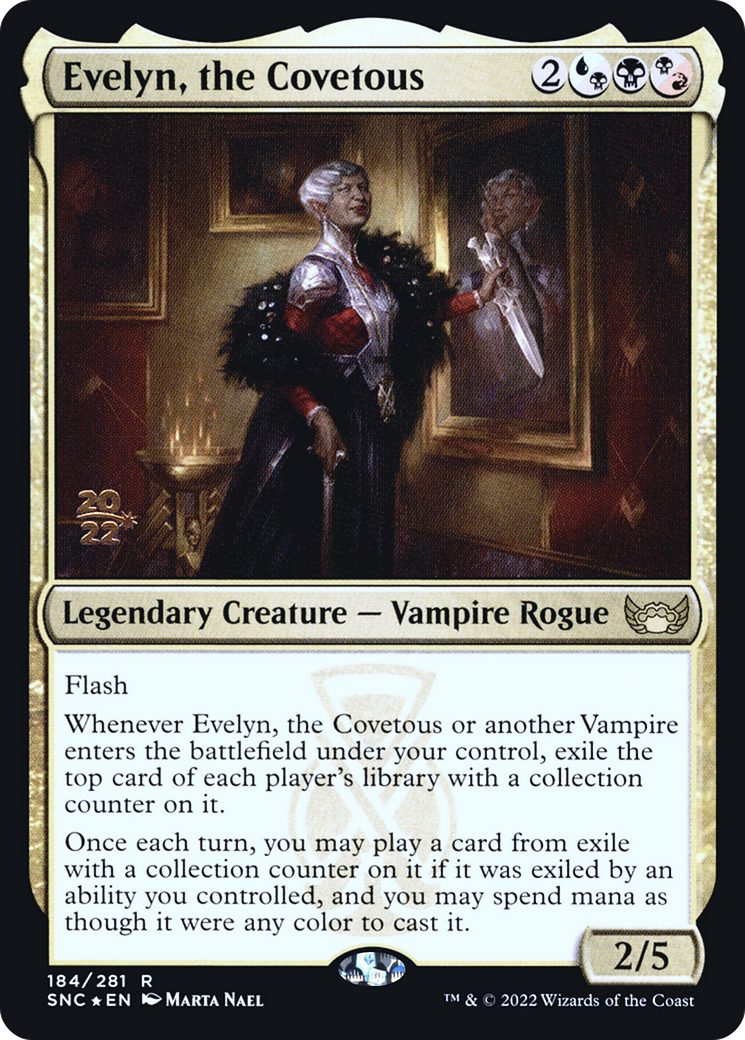 Evelyn, the Covetous [Streets of New Capenna Prerelease Promos]-1