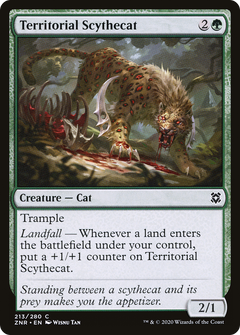 Territorial Scythecat [Zendikar Rising]-1