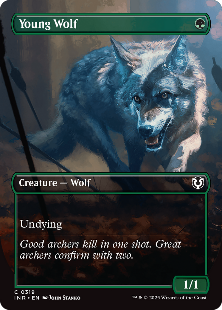 Young Wolf (Borderless) (INR-319) - Innistrad Remastered (Borderless)-1