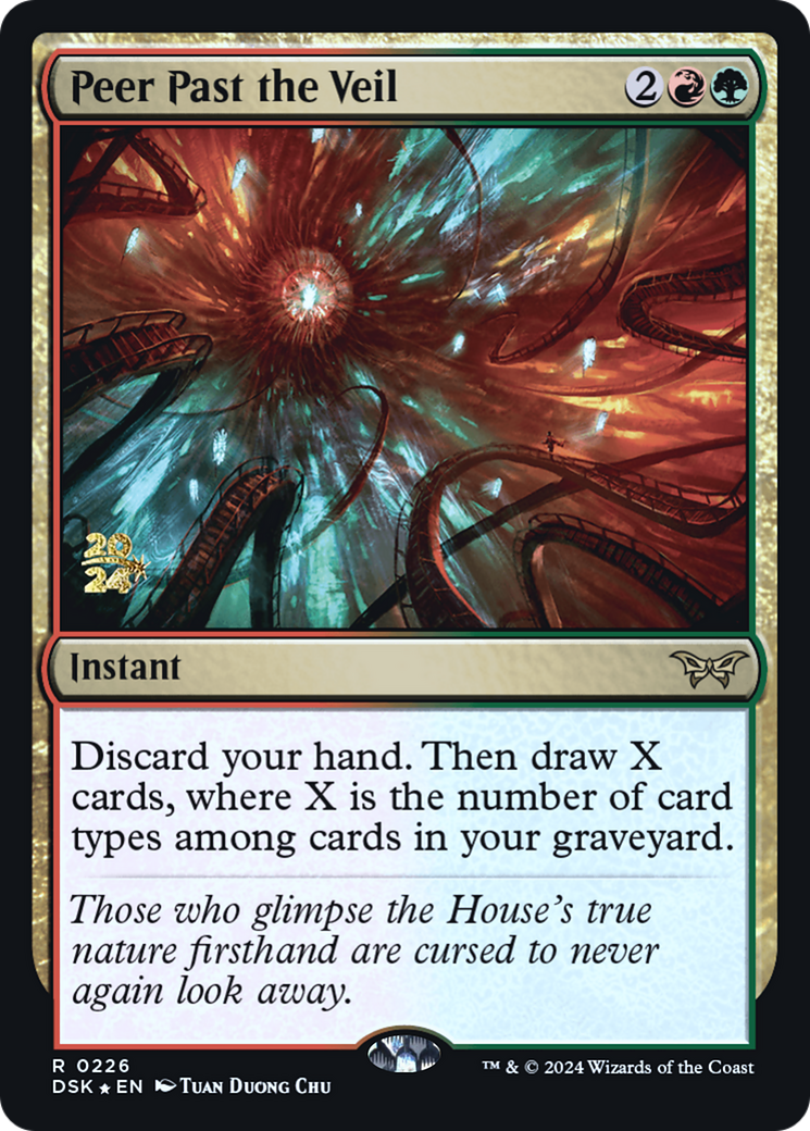 Peer Past the Veil [Duskmourn: House of Horror Prerelease Promos]-6