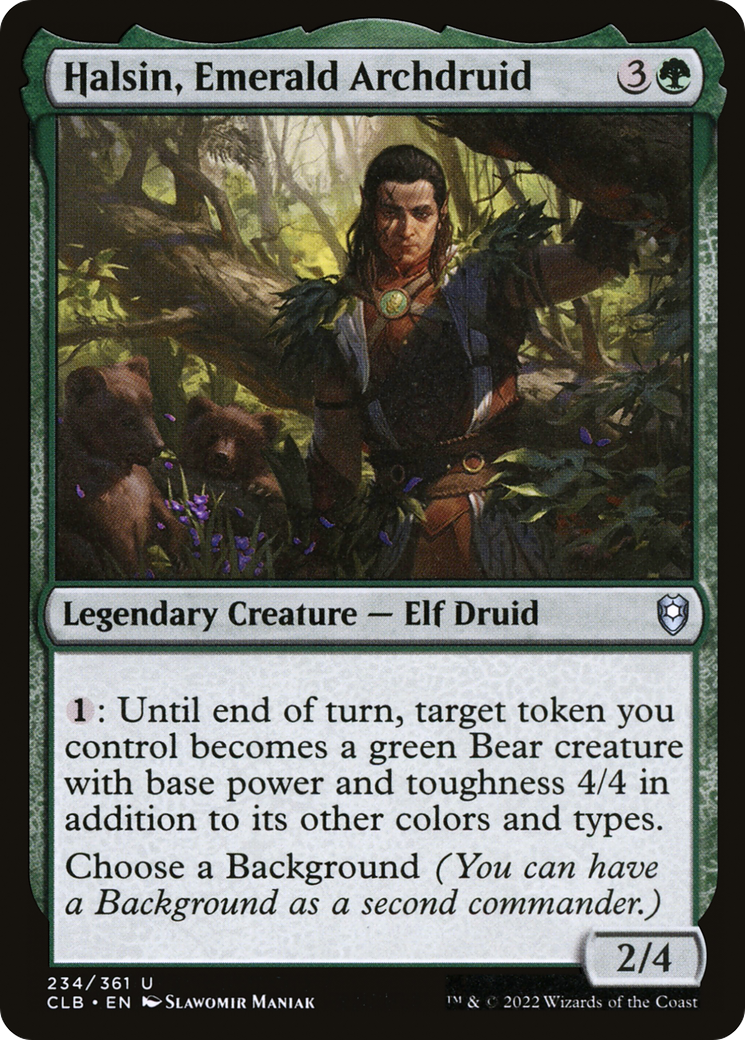 Halsin, Emerald Archdruid (CLB-234) - Commander Legends: Battle for Baldur's Gate-1
