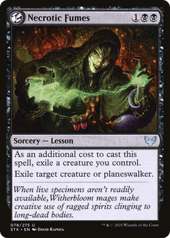 Necrotic Fumes [Strixhaven: School of Mages]-1