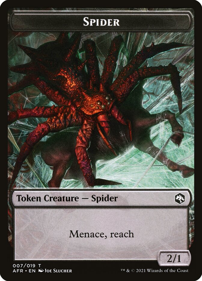 Spider // Angel Double-Sided Token [Dungeons & Dragons: Adventures in the Forgotten Realms Tokens]-1