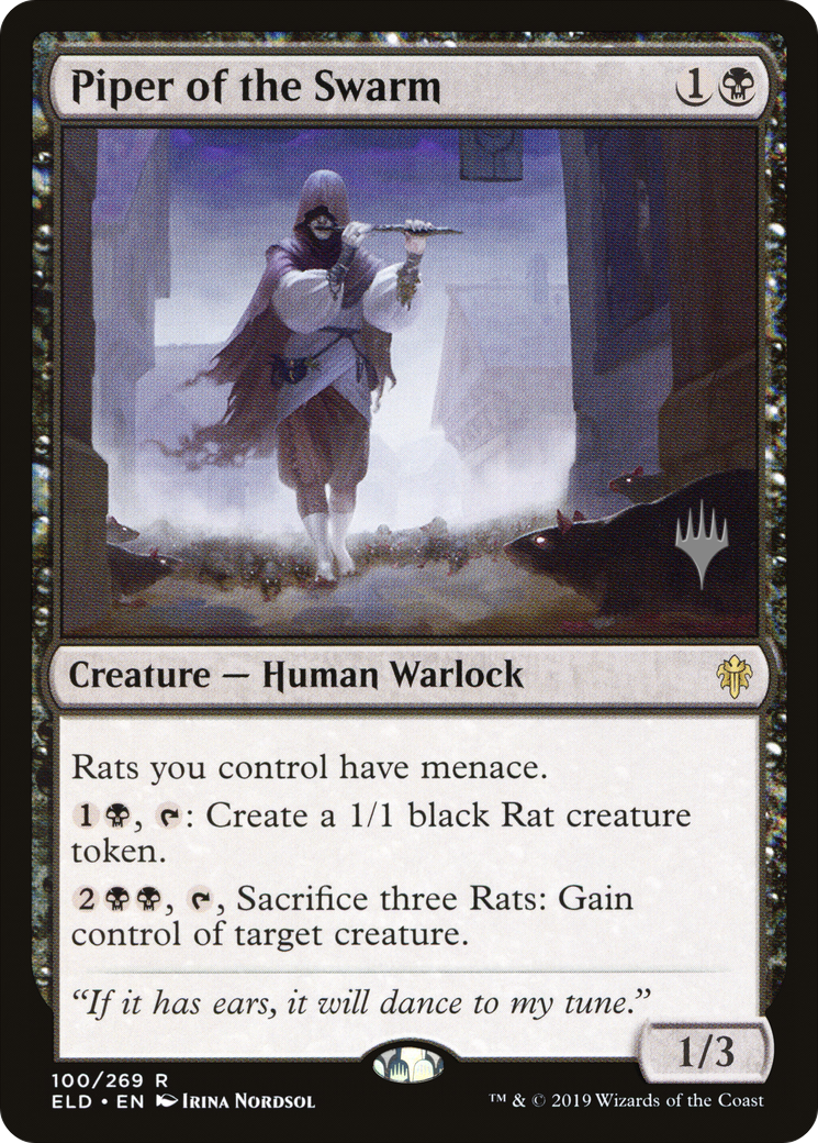 Piper of the Swarm (Promo Pack) [Throne of Eldraine Promos]-1
