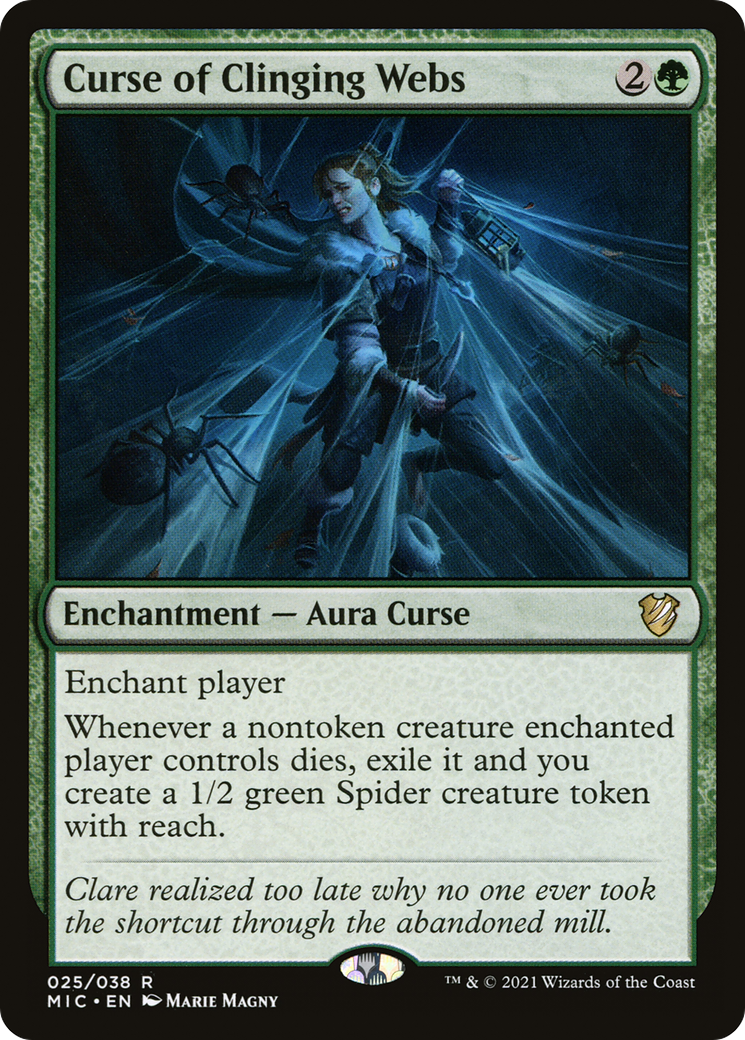 Curse of Clinging Webs [Innistrad: Midnight Hunt Commander]-1