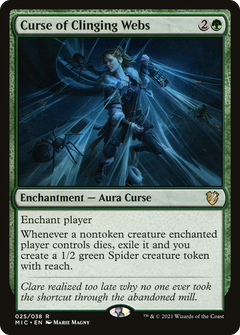 Curse of Clinging Webs [Innistrad: Midnight Hunt Commander]-1