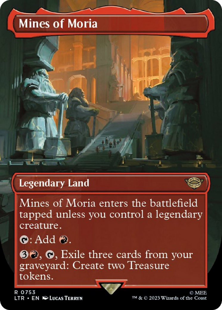 Mines of Moria (Borderless Alternate Art) (Surge Foil) (753) [The Lord of the Rings: Tales of Middle-Earth]-1