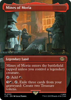 Mines of Moria (Borderless Alternate Art) (Surge Foil) (753) [The Lord of the Rings: Tales of Middle-Earth]-1
