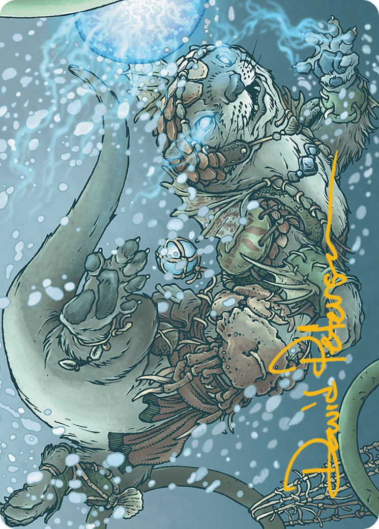Kitsa, Otterball Elite // Kitsa, Otterball Elite (ABLB-042) - Bloomburrow Art Series (Borderless) Foil-3