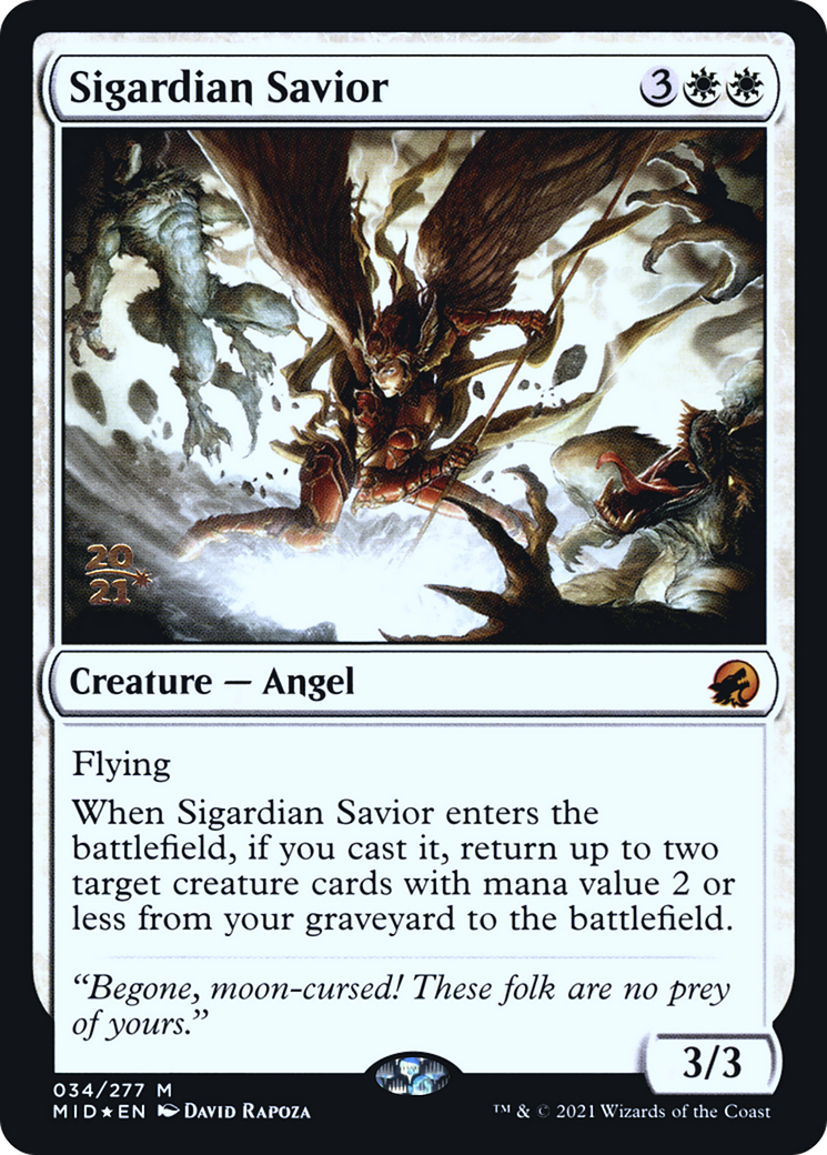 Sigardian Savior [Innistrad: Midnight Hunt Prerelease Promos]-1