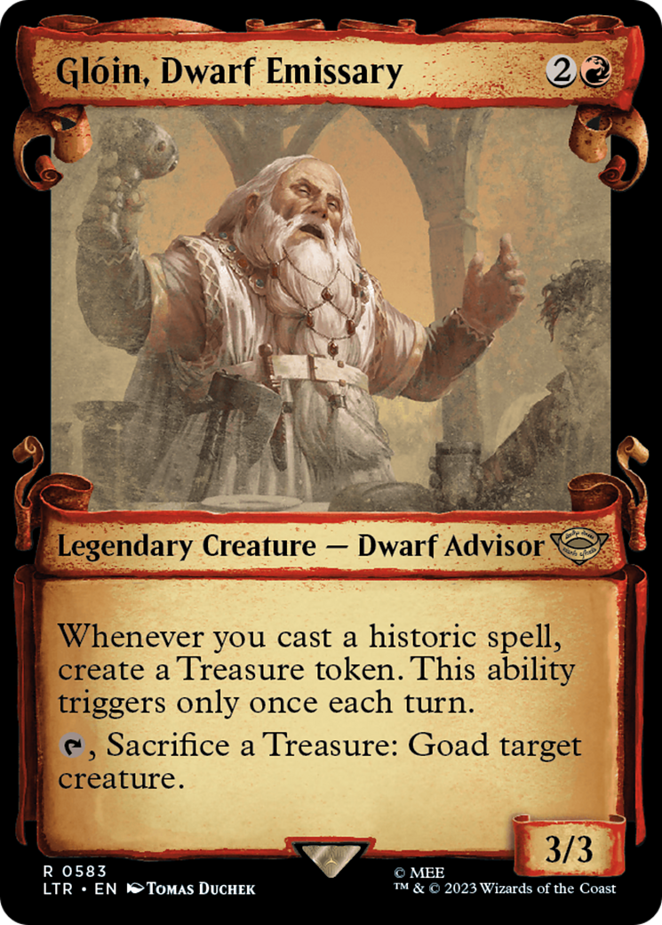 Gloin, Dwarf Emissary [The Lord of the Rings: Tales of Middle-Earth Showcase Scrolls]-1