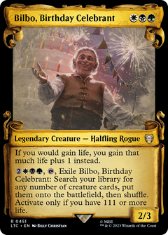 Bilbo, Birthday Celebrant [The Lord of the Rings: Tales of Middle-Earth Commander Showcase Scrolls]-1
