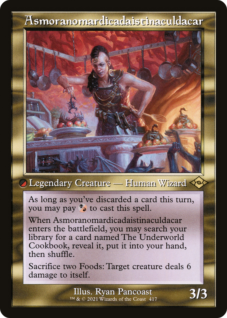 Asmoranomardicadaistinaculdacar (Retro Frame) (MH2-417) - Modern Horizons 2 Etched Foil-1