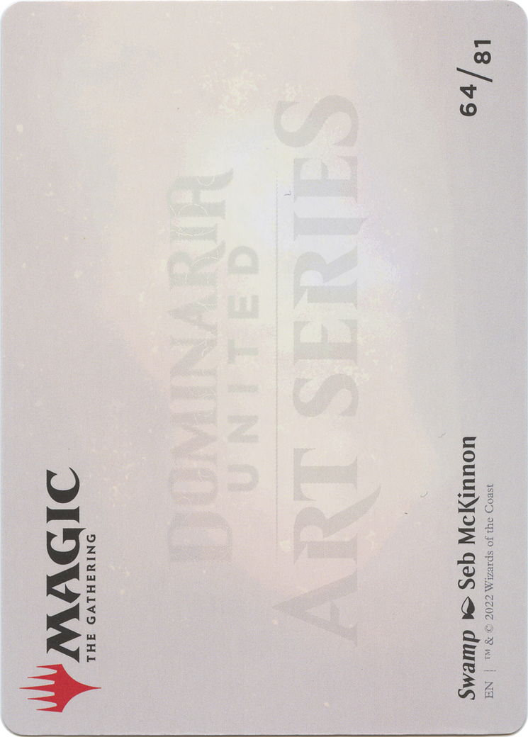 Swamp // Swamp (ADMU-064) - Dominaria United Art Series (Borderless) Foil-2