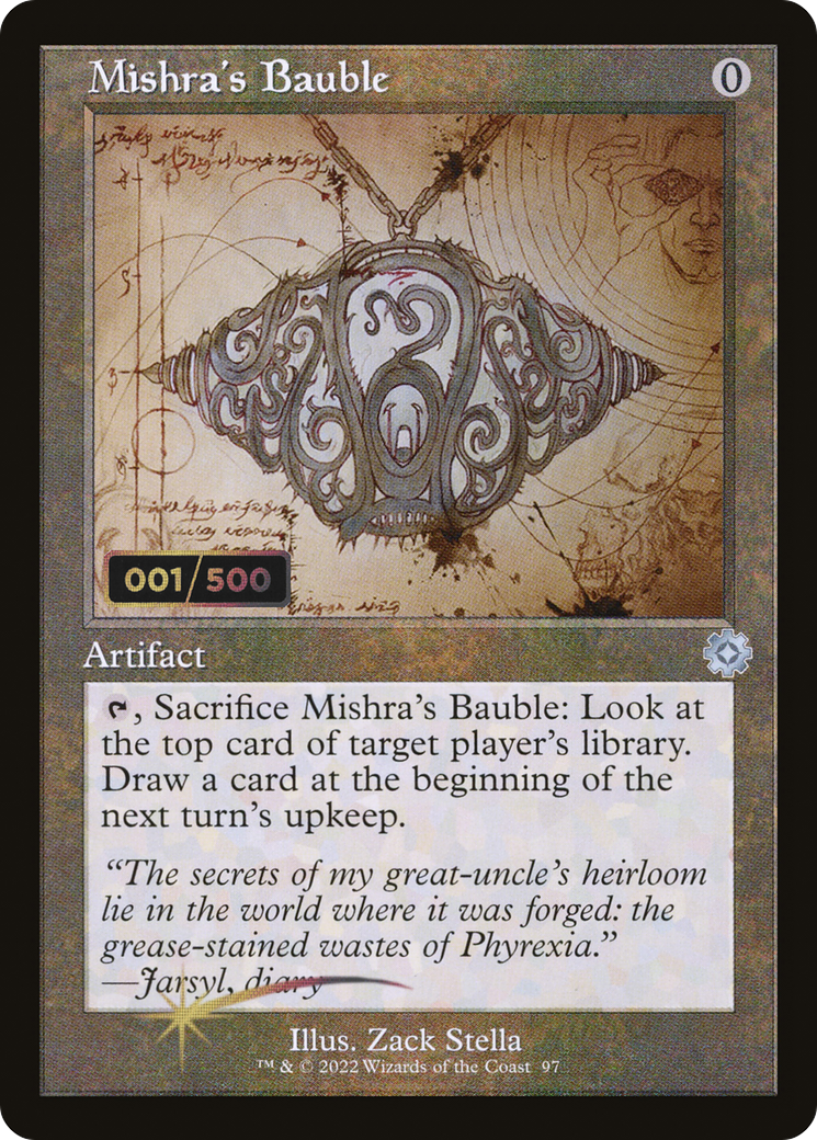 Mishra's Bauble (Retro Schematic) (Serialized) [The Brothers' War Retro Artifacts]-1