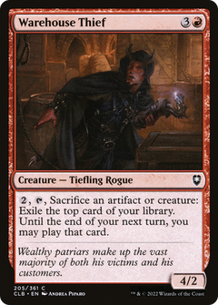 Warehouse Thief (CLB-205) - Commander Legends: Battle for Baldur's Gate Foil-1