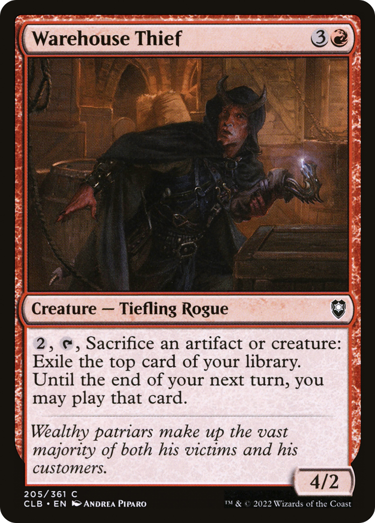 Warehouse Thief (CLB-205) - Commander Legends: Battle for Baldur's Gate-1