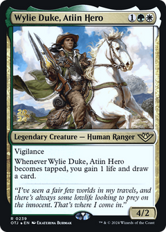 Wylie Duke, Atiin Hero (PRE-239) - Outlaws of Thunder Junction Promos Foil-1