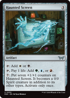 Haunted Screen [Duskmourn: House of Horror]-1