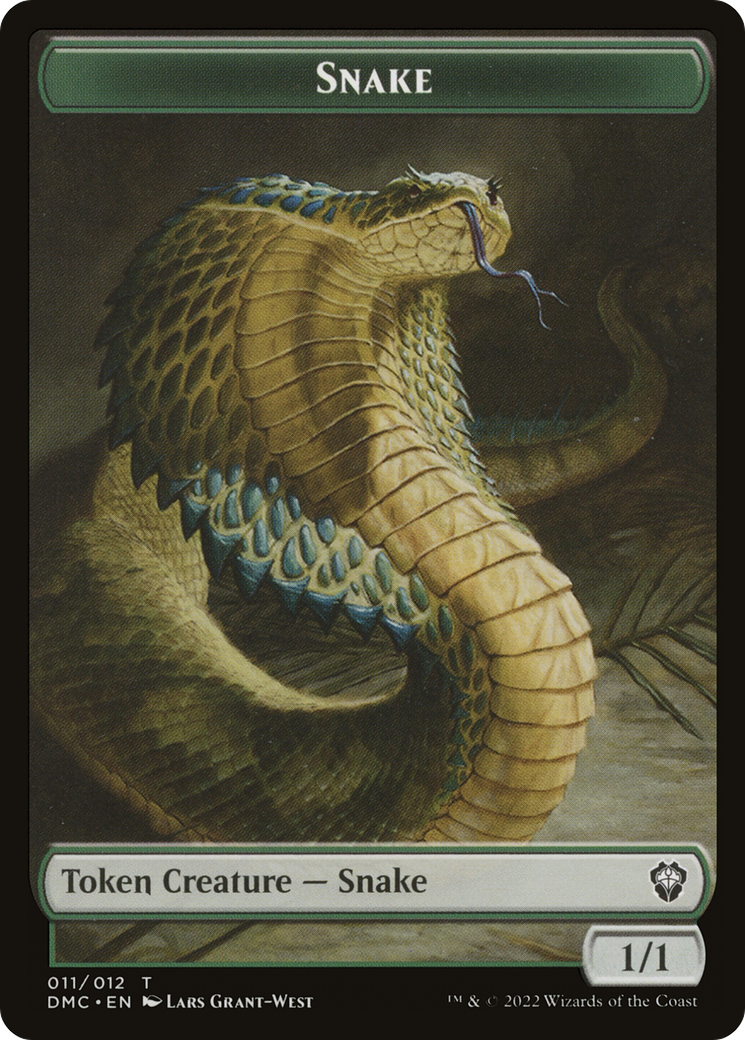 Snake (TDMC-011) - Dominaria United Commander Tokens Foil-1