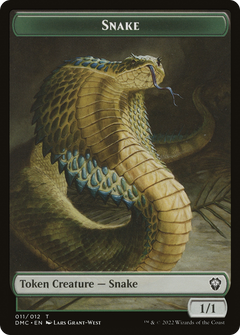 Snake (TDMC-011) - Dominaria United Commander Tokens Foil-1