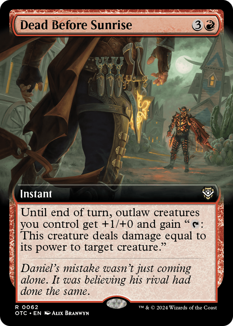 Dead Before Sunrise (Extended Art) [Outlaws of Thunder Junction Commander]-1