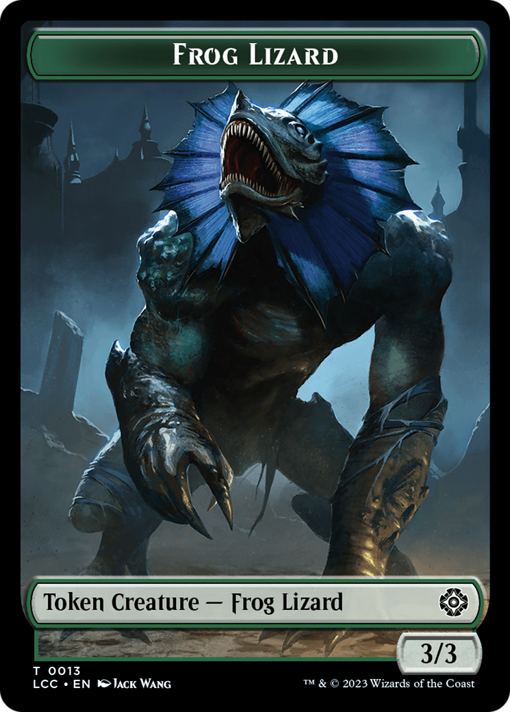 Frog Lizard // Merfolk (0003) Double-Sided Token [The Lost Caverns of Ixalan Commander Tokens]-1