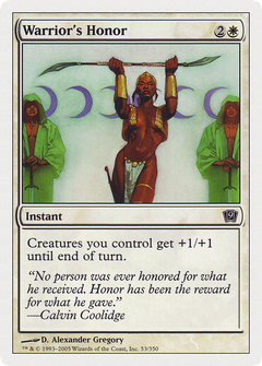 Warrior's Honor (9ED-053) - 9th Edition Foil-1
