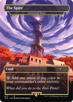 Command Tower - The Spire (Borderless) [Secret Lair Drop Promos]-1