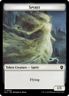 Spirit (TBLC-009) - Bloomburrow Commander Tokens-1