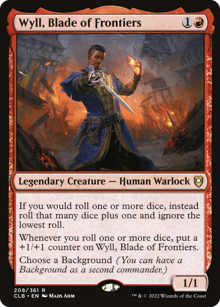 Wyll, Blade of Frontiers (CLB-208) - Commander Legends: Battle for Baldur's Gate Foil-1