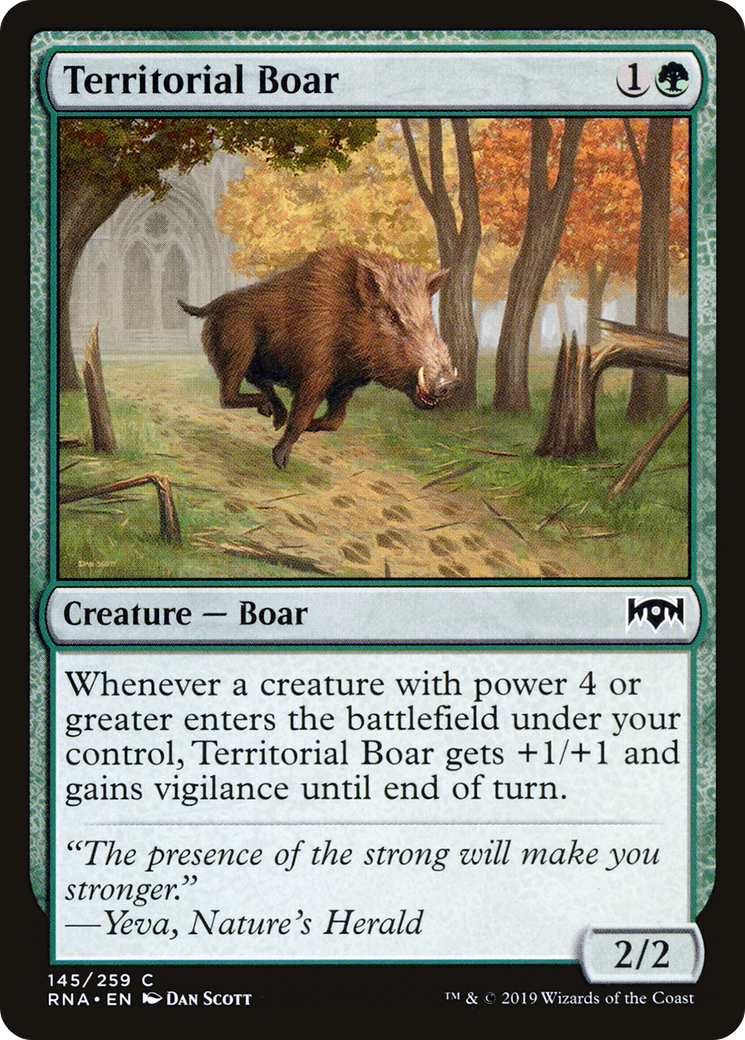 Territorial Boar [Ravnica Allegiance]-1