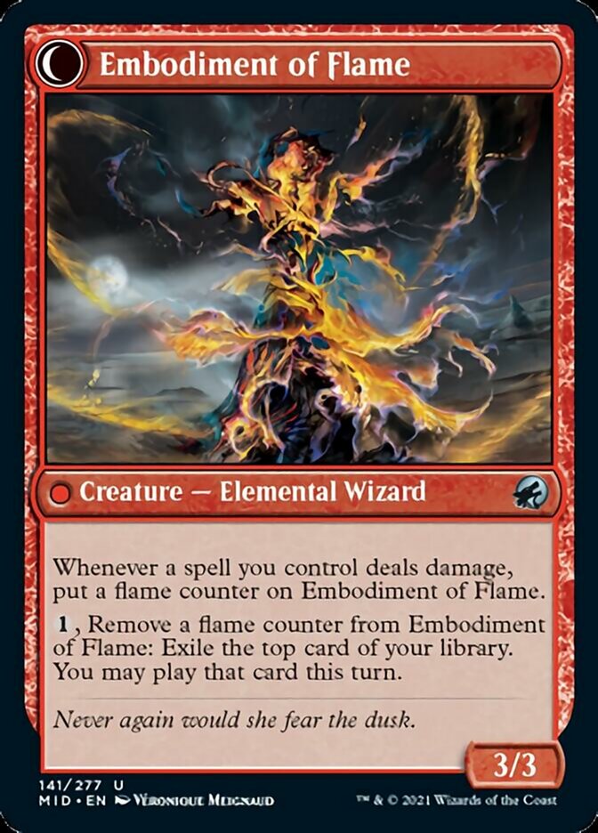 Flame Channeler // Embodiment of Flame [Innistrad: Midnight Hunt]-2