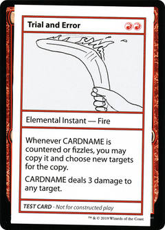 Trial and Error (No PW Symbol) (CMB1-) - Mystery Booster Playtest Cards 2021-1
