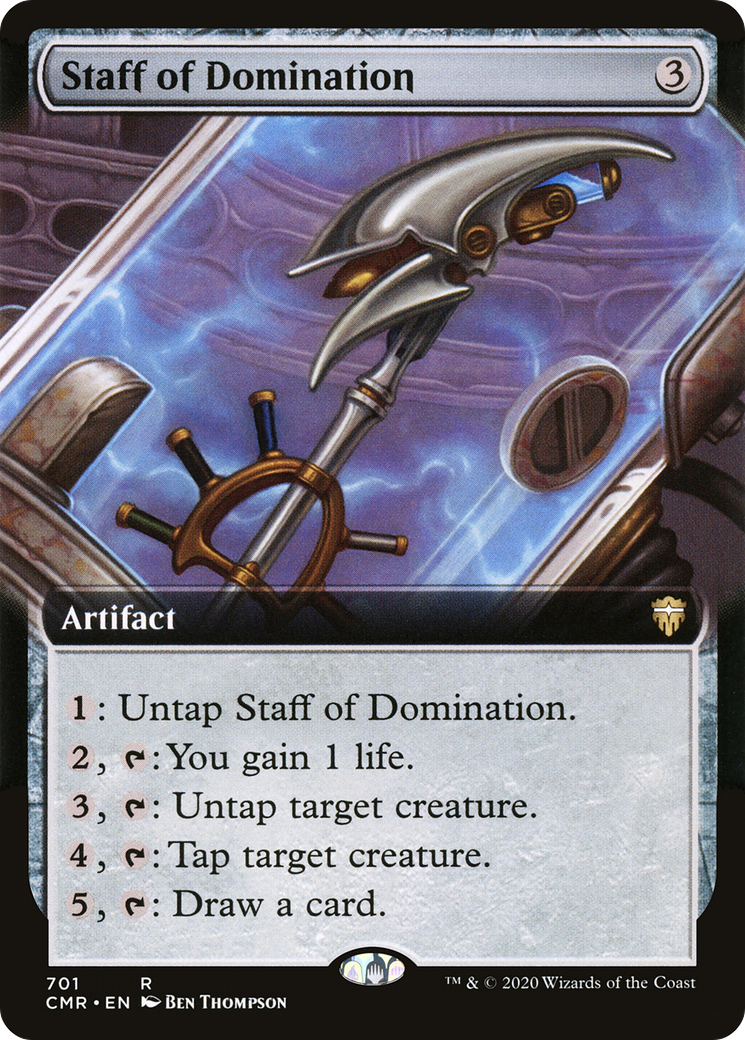 Staff of Domination (Extended Art) [Commander Legends]-1