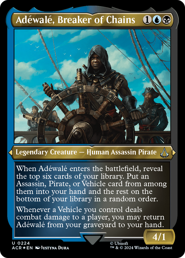 Adéwalé, Breaker of Chains (ACR-224) - Assassin's Creed Etched Foil-1