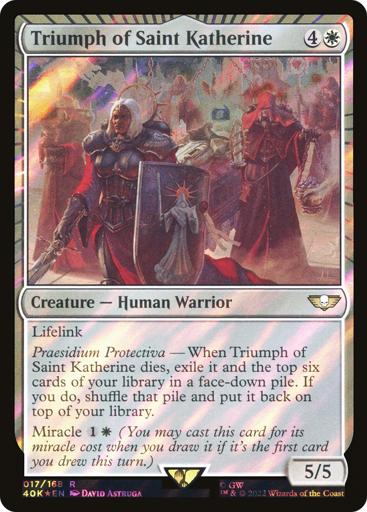 Triumph of Saint Katherine (Surge Foil) (40K-017) - Warhammer 40,000 Commander: (miracle) Foil-1