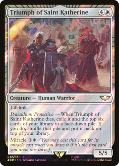 Triumph of Saint Katherine (Surge Foil) (40K-017) - Warhammer 40,000 Commander: (miracle) Foil-1