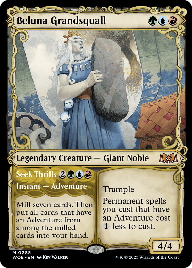 Beluna Grandsquall // Seek Thrills (Showcase) [Wilds of Eldraine]-1