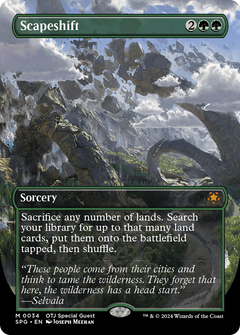Scapeshift (Borderless) [Outlaws of Thunder Junction Special Guests]-1