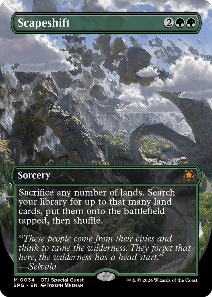 Scapeshift (Borderless) [Outlaws of Thunder Junction Special Guests]-1
