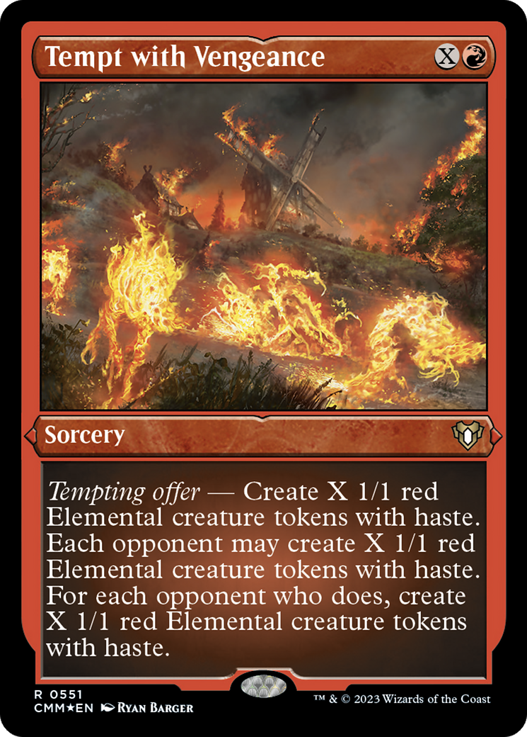 Tempt with Vengeance (Foil Etched) [Commander Masters]-1