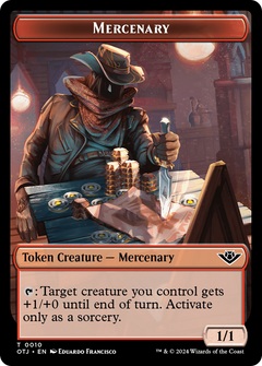 Mercenary (TOTJ-010) - Outlaws of Thunder Junction Tokens-1