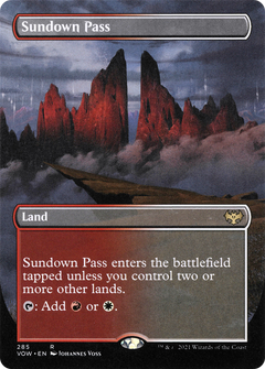 Sundown Pass (Borderless Alternate Art) [Innistrad: Crimson Vow]-1