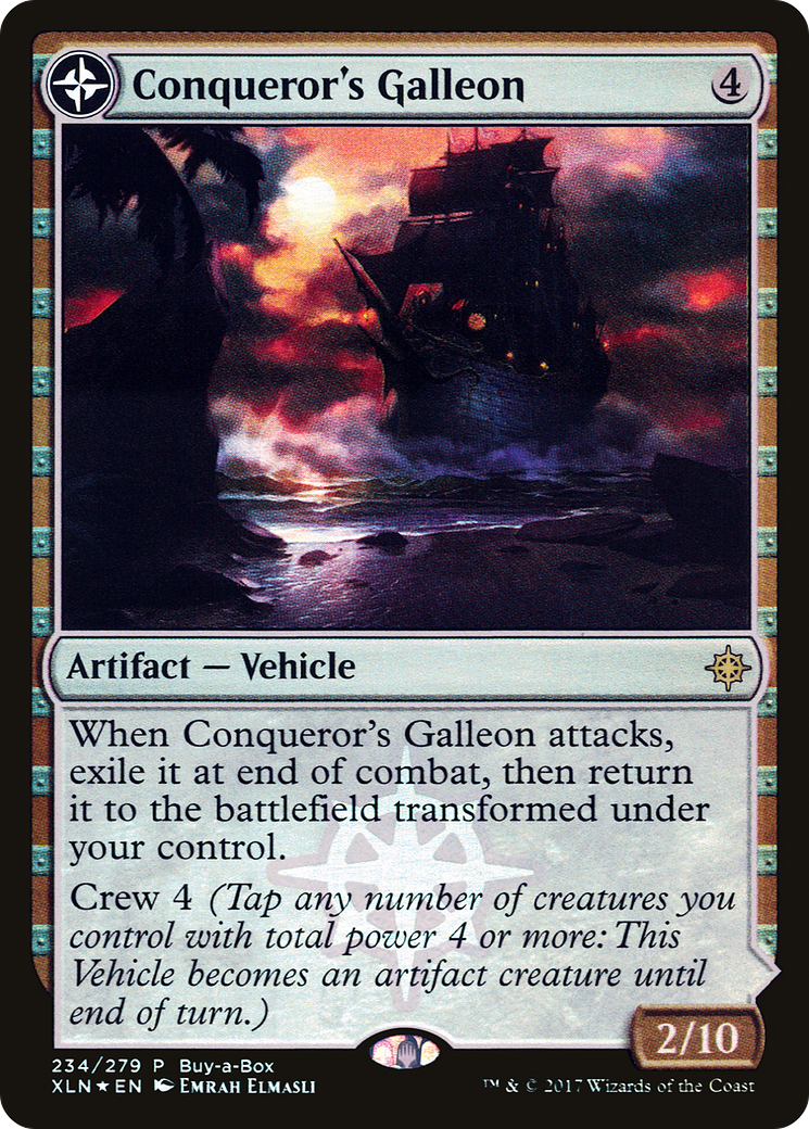 Conqueror's Galleon // Conqueror's Foothold (Buy-A-Box) [Ixalan Treasure Chest]-3