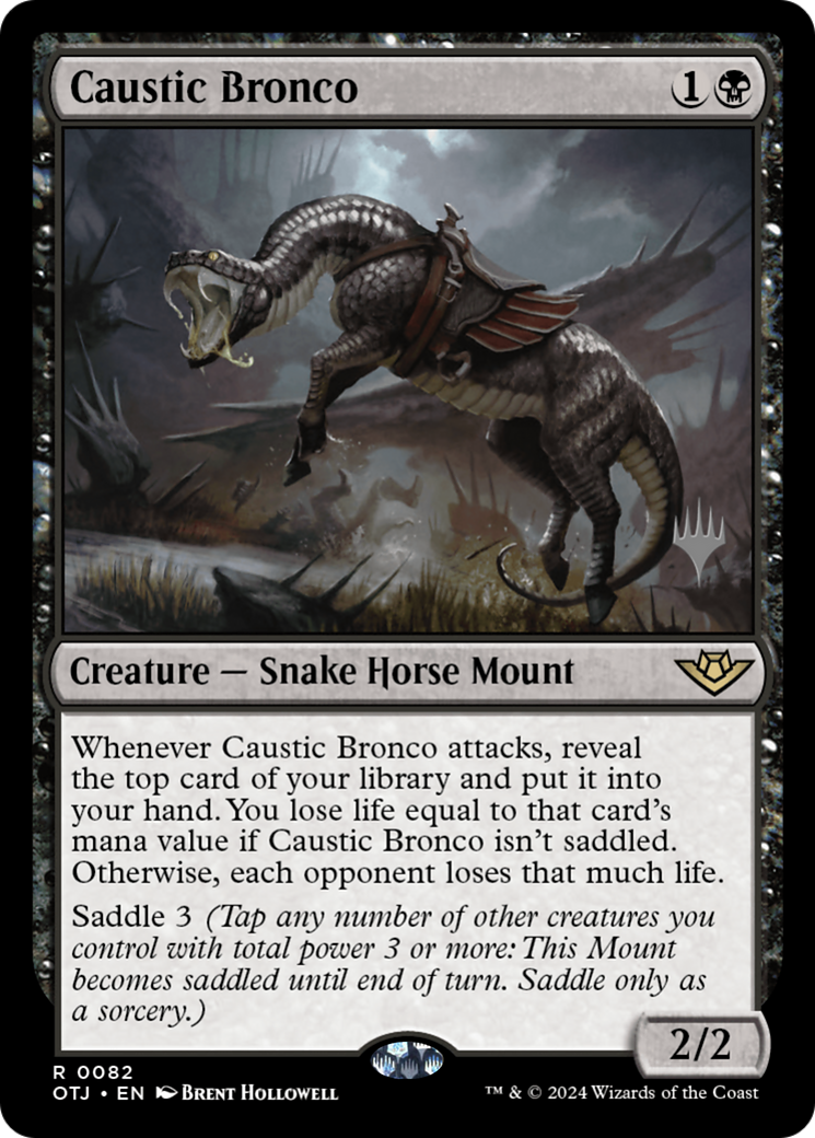 Caustic Bronco (Promo Pack) [Outlaws of Thunder Junction Promos]-1