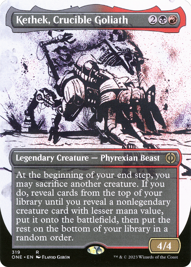 Kethek, Crucible Goliath (Borderless Ichor) [Phyrexia: All Will Be One]-1