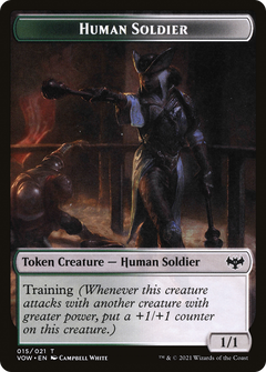 Human Soldier (TVOW-015) - Innistrad: Crimson Vow Tokens-1