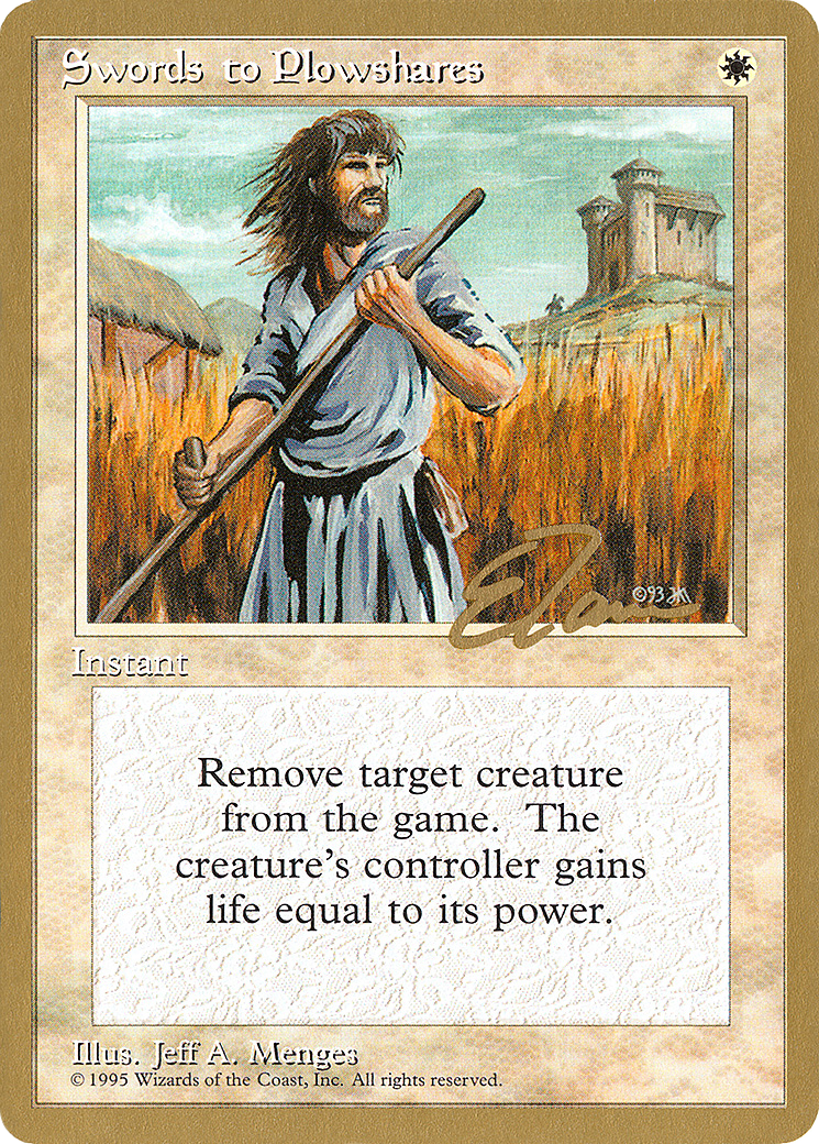 Swords to Plowshares (Eric Tam) [Pro Tour Collector Set]-1