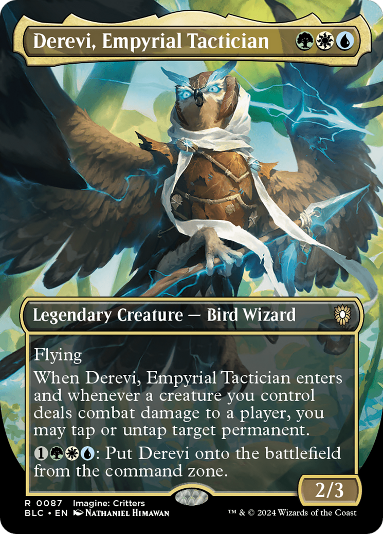 Derevi, Empyrial Tactician (Borderless) [Bloomburrow Commander]-1